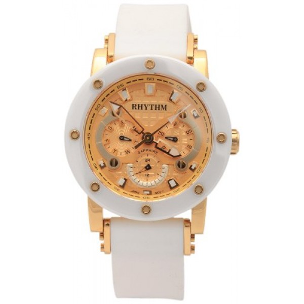 Rhythm (Japan) Stainless Steel Sapphire Glass (Scratch Resistant) Ceramic 10 ATM Wrist Watch Case Size Ø40X12.1mm
